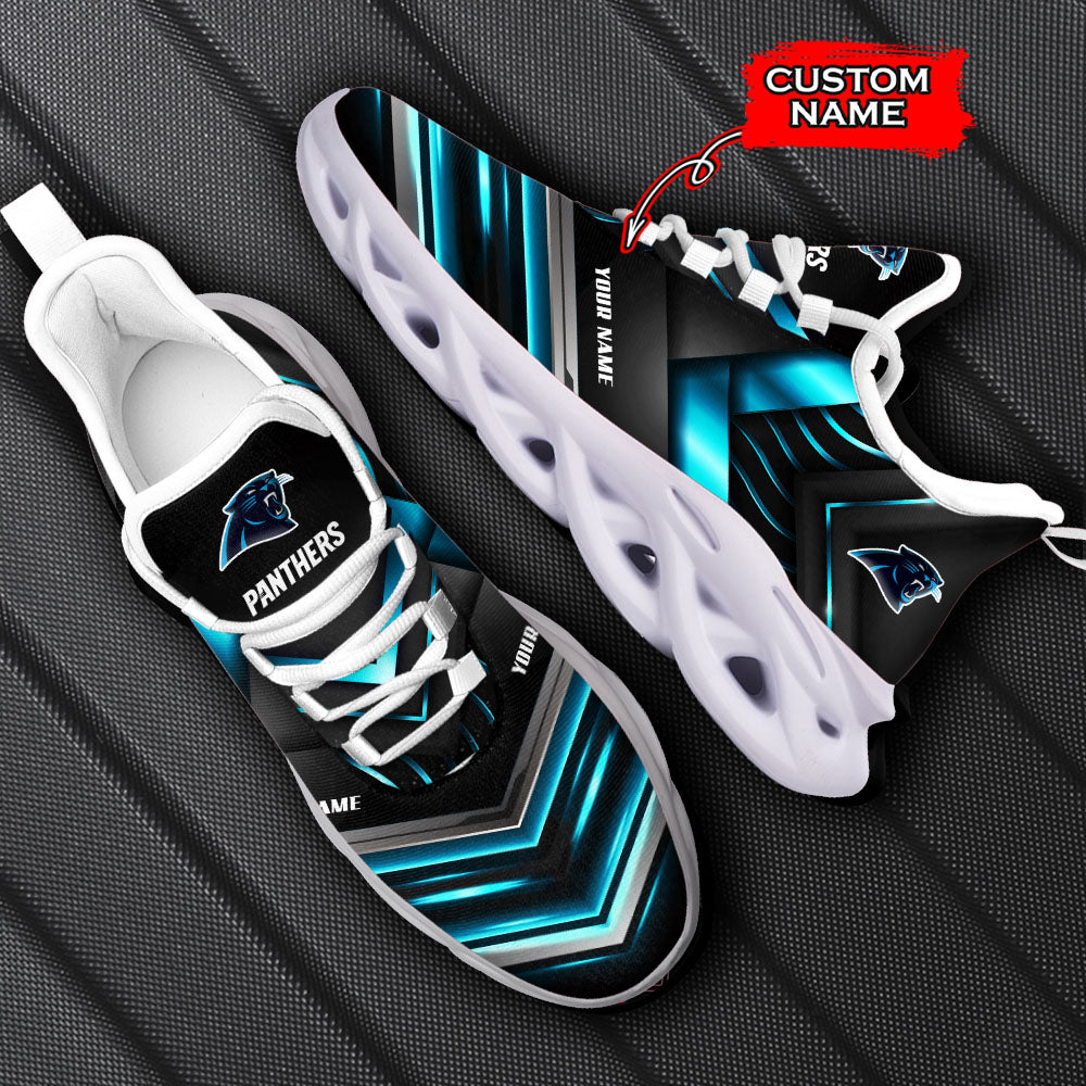 Ideafootwear Carolina Panthers NFL Max Soul Shoes Sneakers For Men And Women