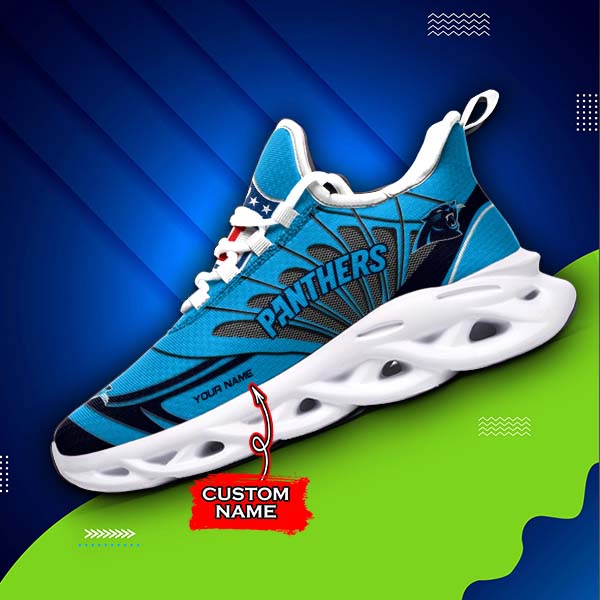 Ideafootwear Carolina Panthers NFL Max Soul Shoes Sneakers For Men And Women