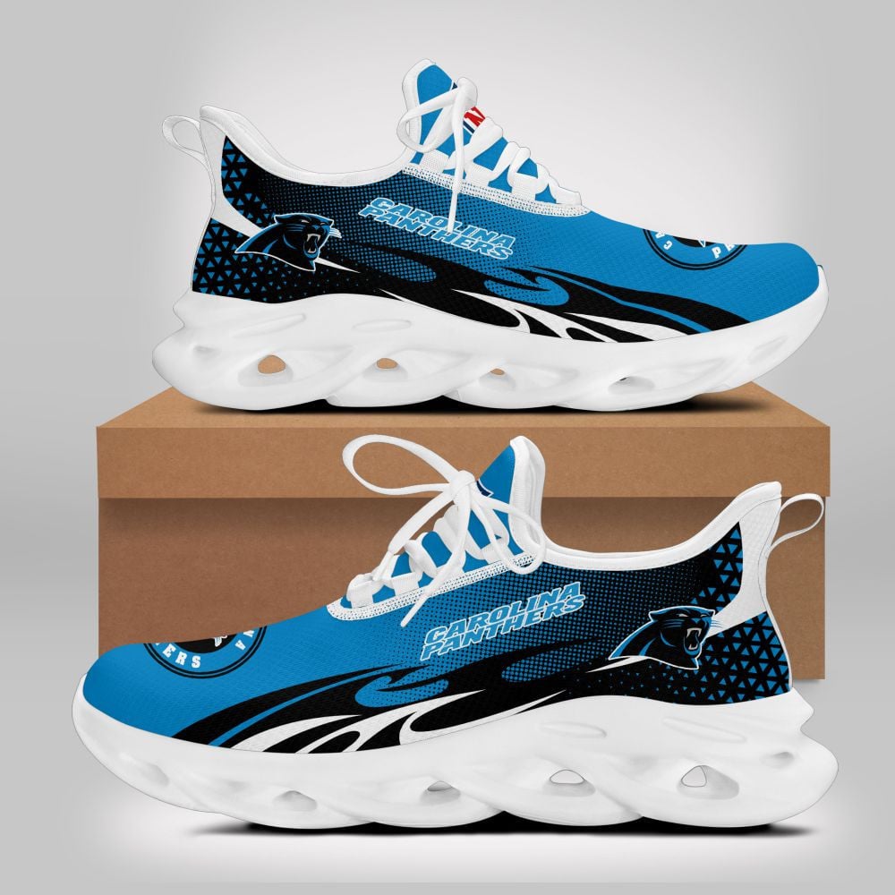 Ideafootwear Carolina Panthers NFL Max Soul Shoes Sneakers For Men And Women