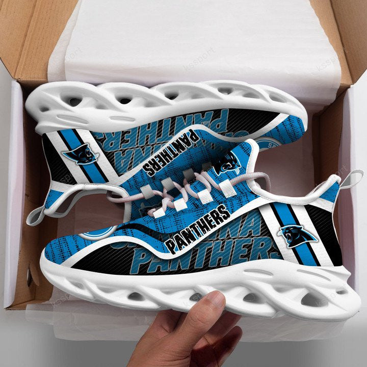 Ideafootwear Carolina Panthers NFL Max Soul Shoes Sneakers For Men And Women