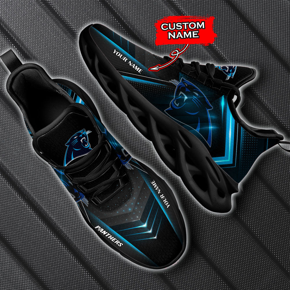 Ideafootwear Carolina Panthers NFL Max Soul Shoes Sneakers For Men And Women