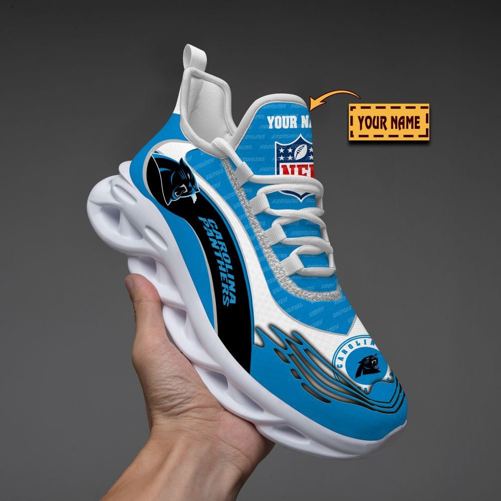 Ideafootwear Carolina Panthers NFL Max Soul Shoes Sneakers For Men And Women
