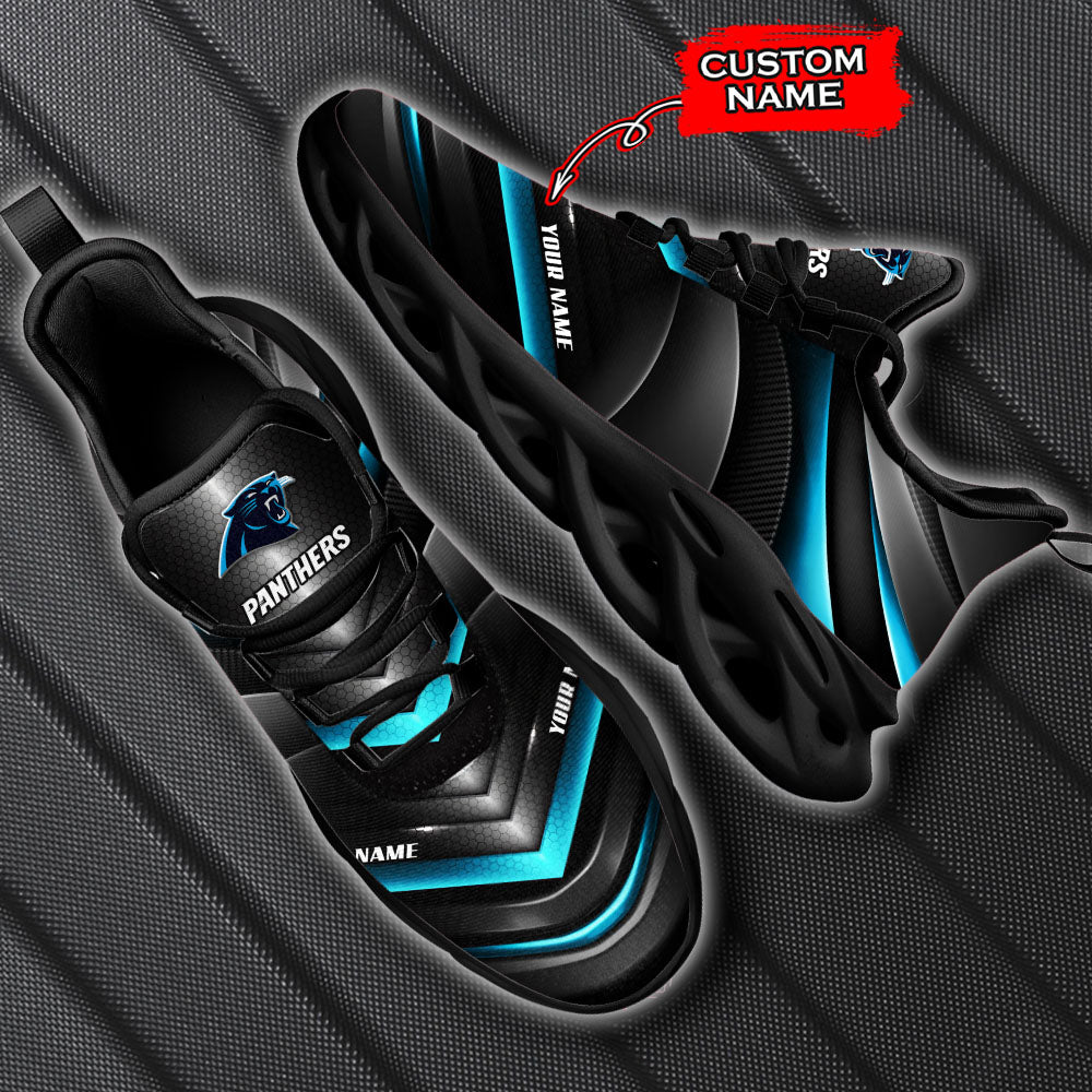 Ideafootwear Carolina Panthers NFL Max Soul Shoes Sneakers For Men And Women