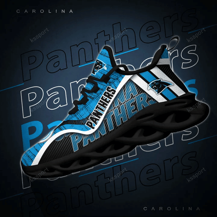 Ideafootwear Carolina Panthers NFL Max Soul Shoes Sneakers For Men And Women