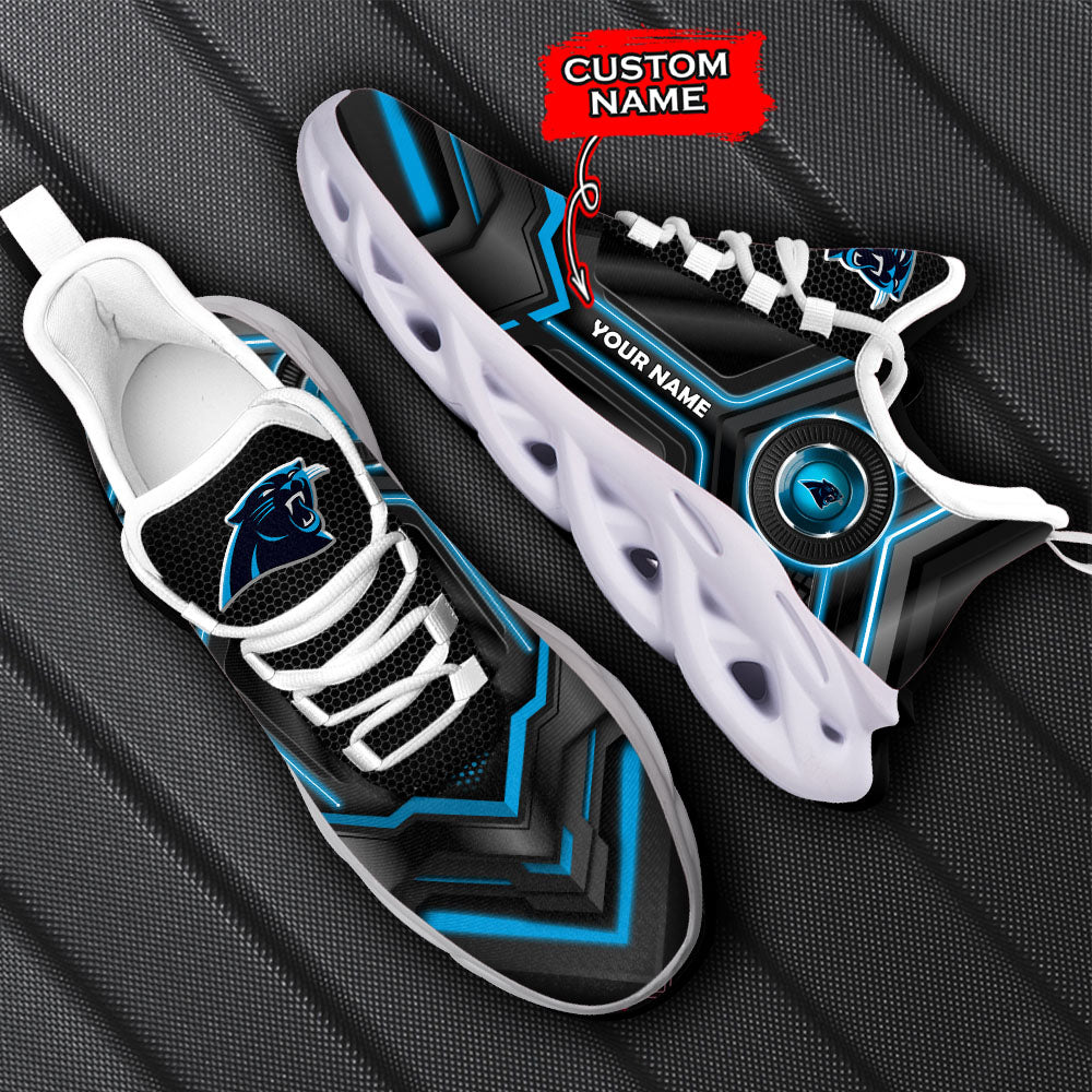 Ideafootwear Carolina Panthers NFL Max Soul Shoes Sneakers For Men And Women