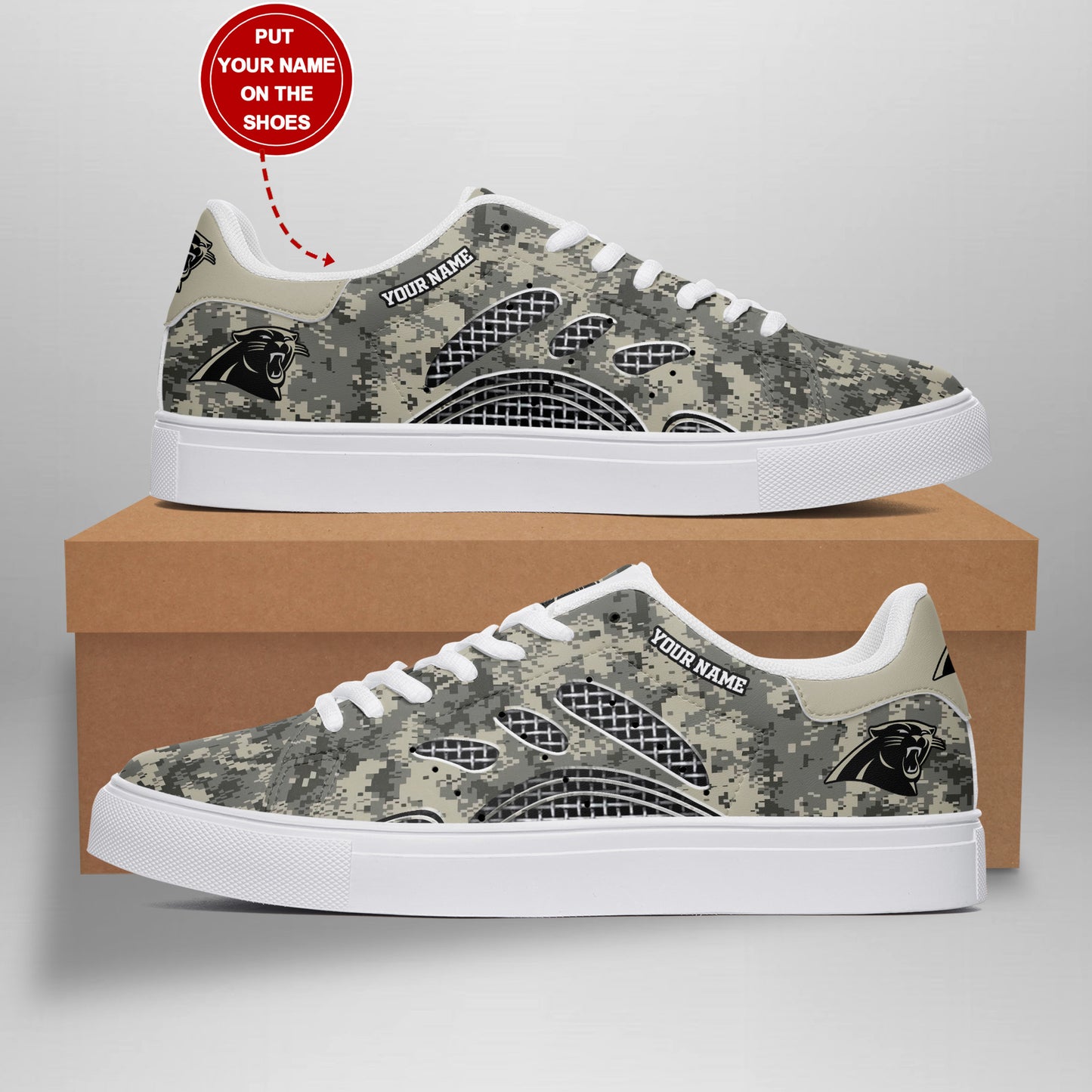 Ideafootwear Carolina Panthers Skate Stan Shoes Sneakes For Men And Women