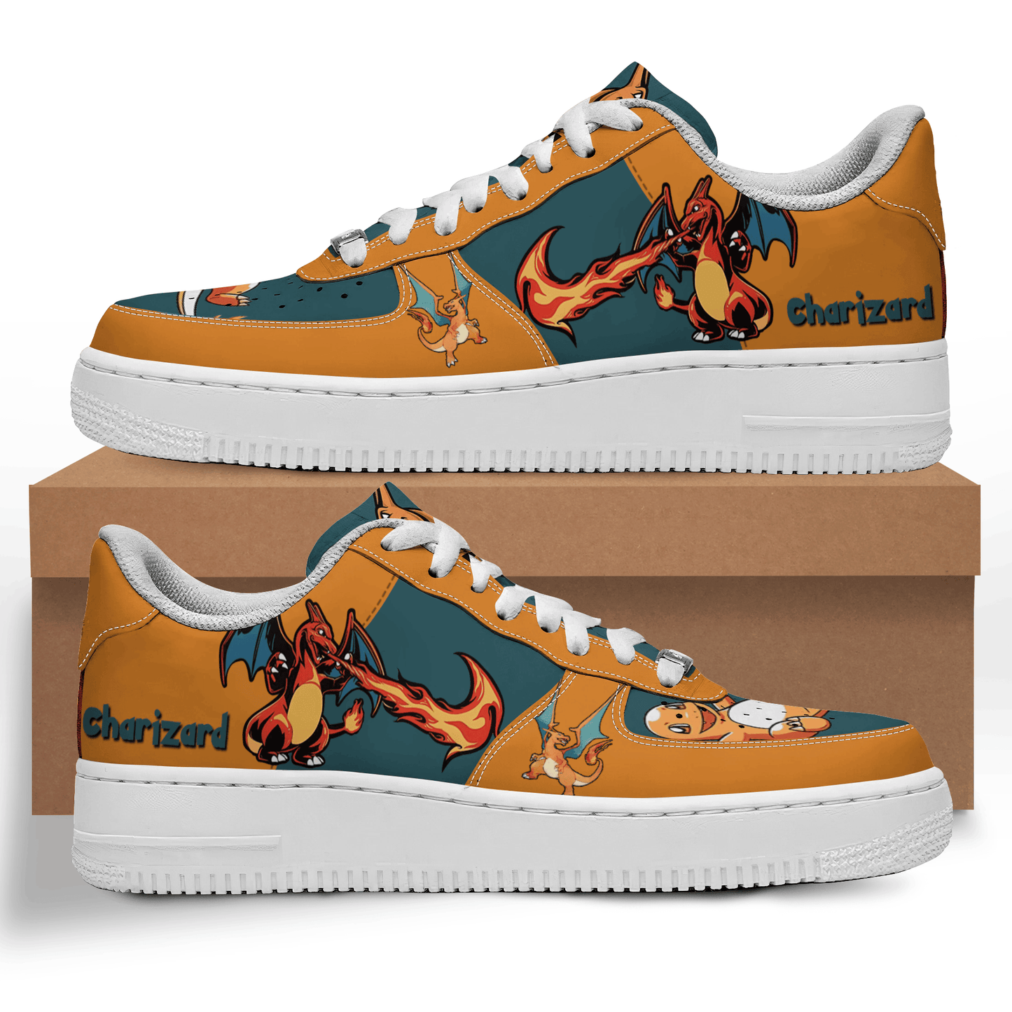 Ideafootwear Charizard Air Low-Top Sneakers Shoes For Men And Women