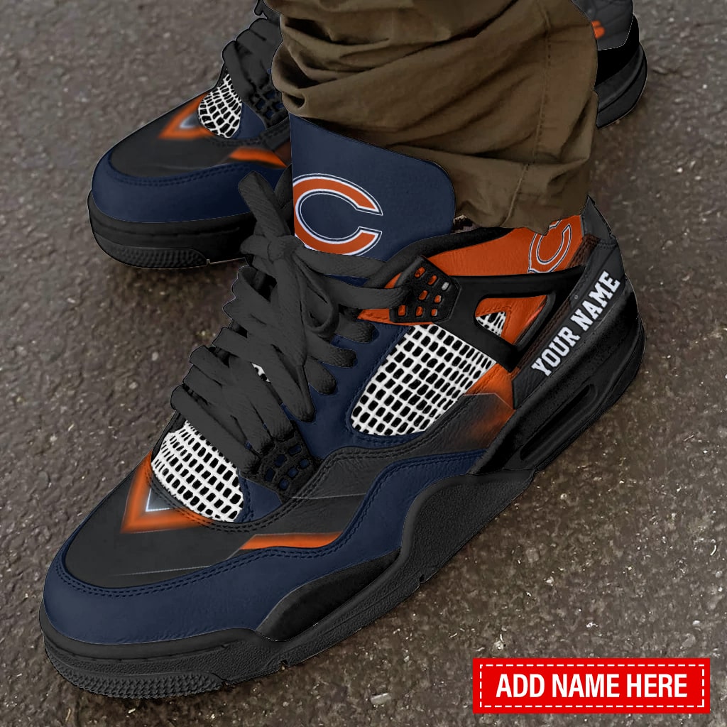 Ideafootwear Chicago Bears AJ4 Sneakers Shoes For Men And Women
