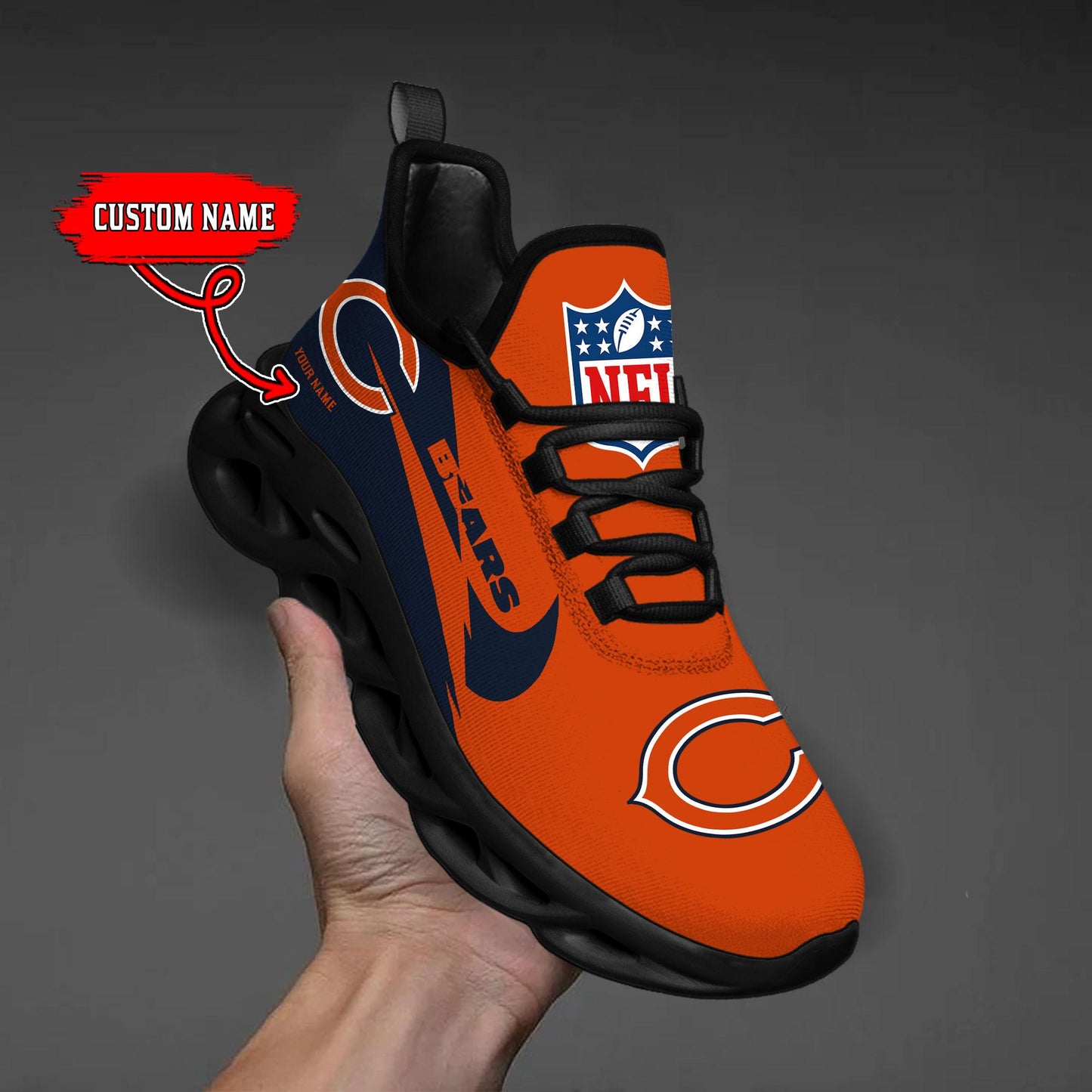 Ideafootwear Chicago Bears Max Soul Shoes Sneakers For Men And Women