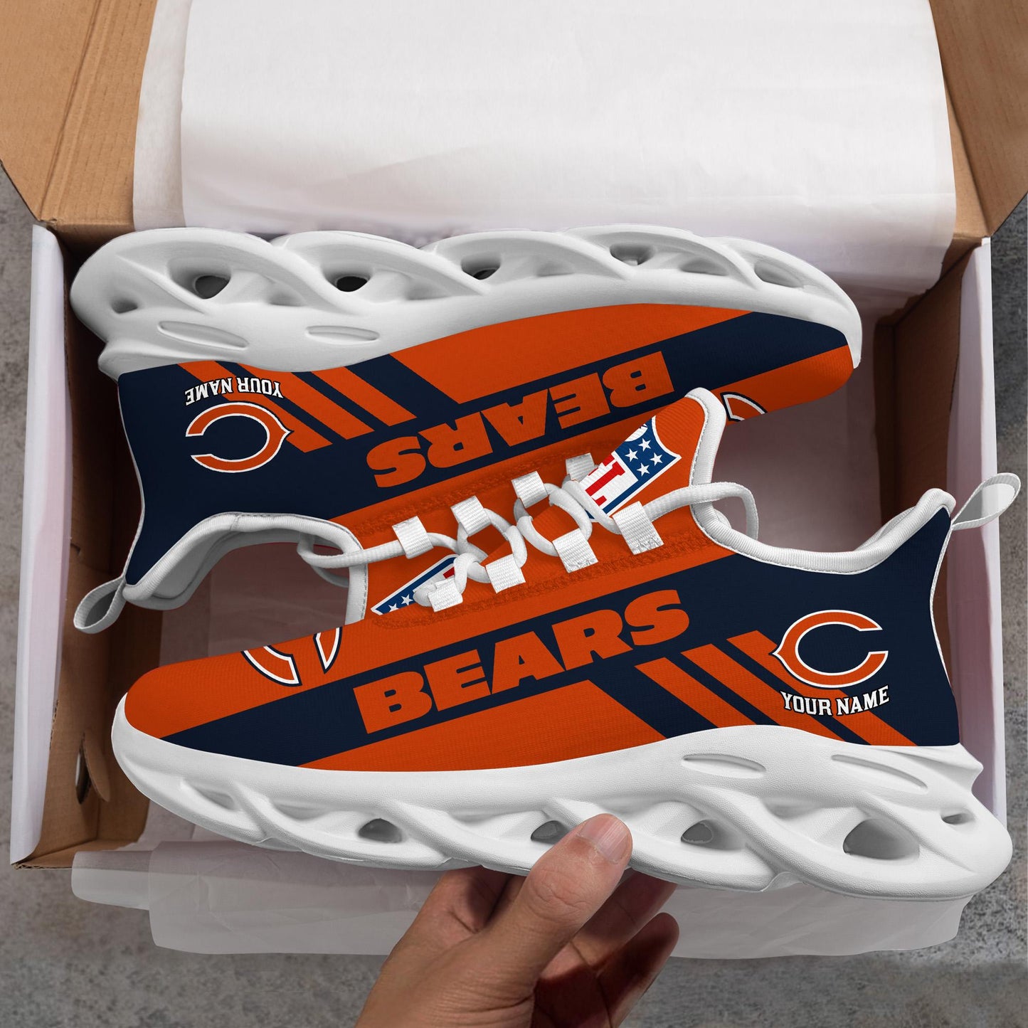 Ideafootwear Chicago Bears Max Soul Shoes Sneakers For Men And Women