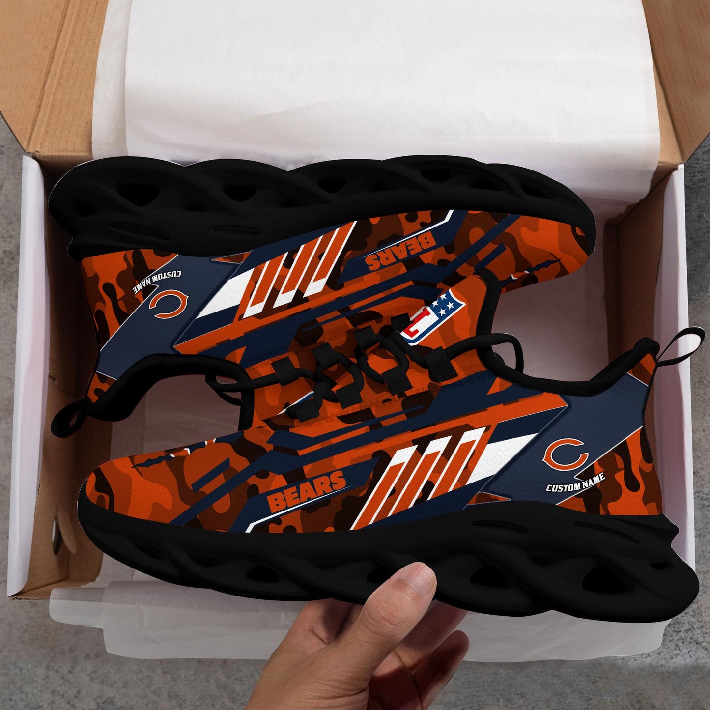 Ideafootwear Chicago Bears Max Soul Shoes Sneakers For Men And Women