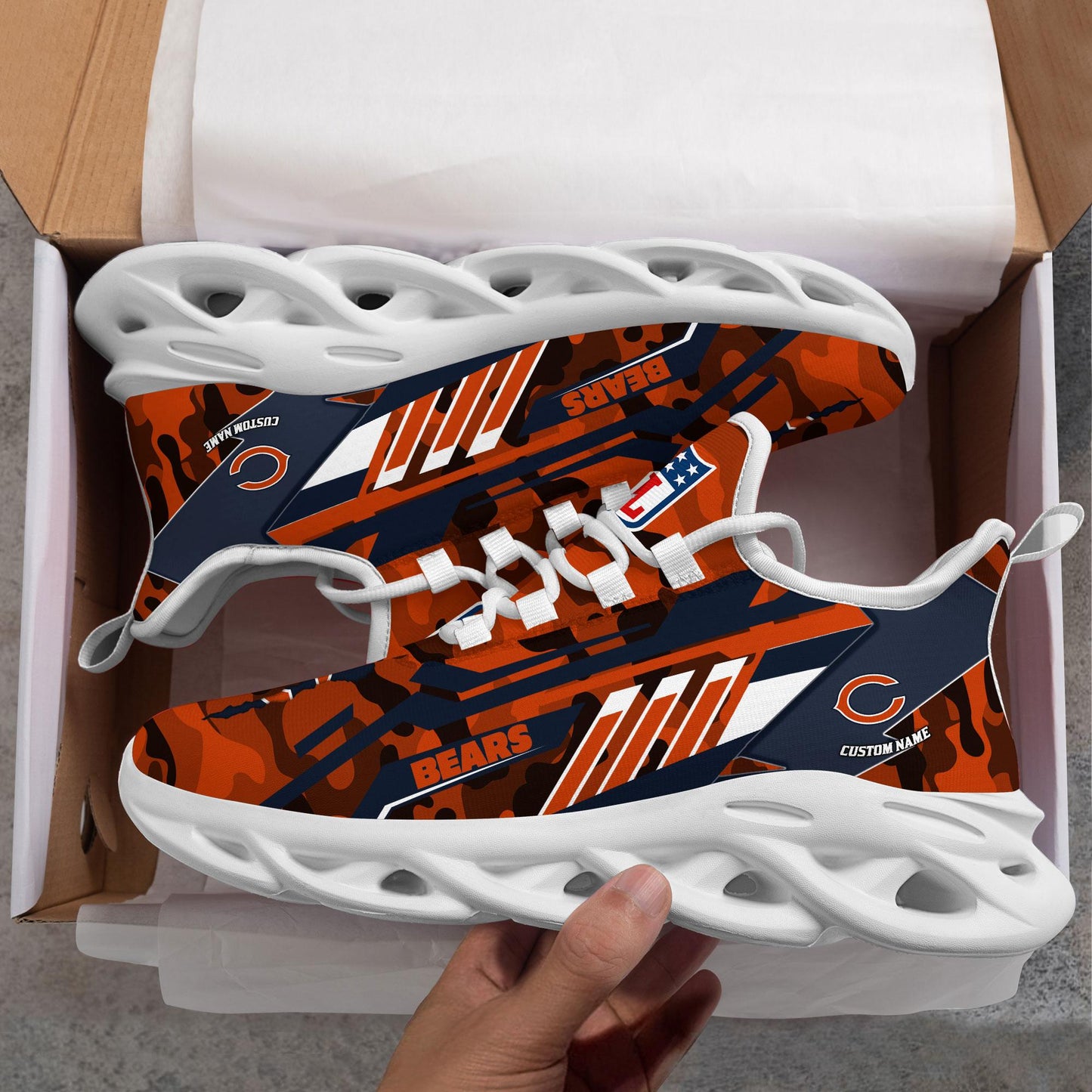 Ideafootwear Chicago Bears Max Soul Shoes Sneakers For Men And Women