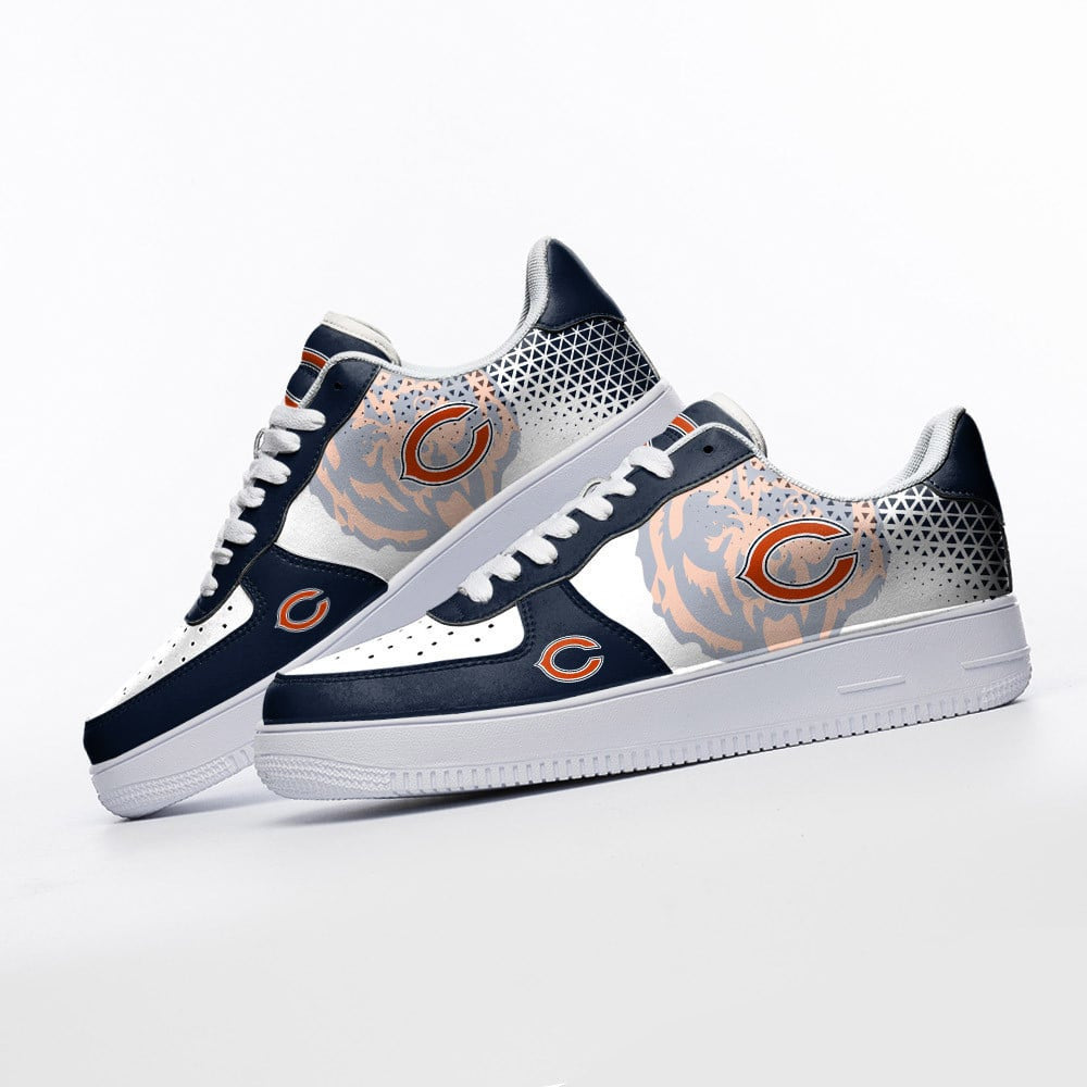 Ideafootwear Chicago Bears NFL Air Low-Top Sneakers Shoes For Men And Women