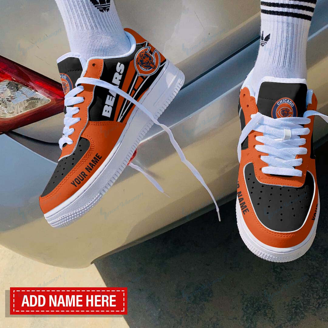 Ideafootwear Chicago Bears NFL Air Low-Top Sneakers Shoes For Men And Women