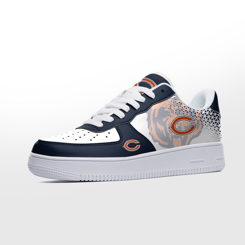 Ideafootwear Chicago Bears NFL Air Low-Top Sneakers Shoes For Men And Women