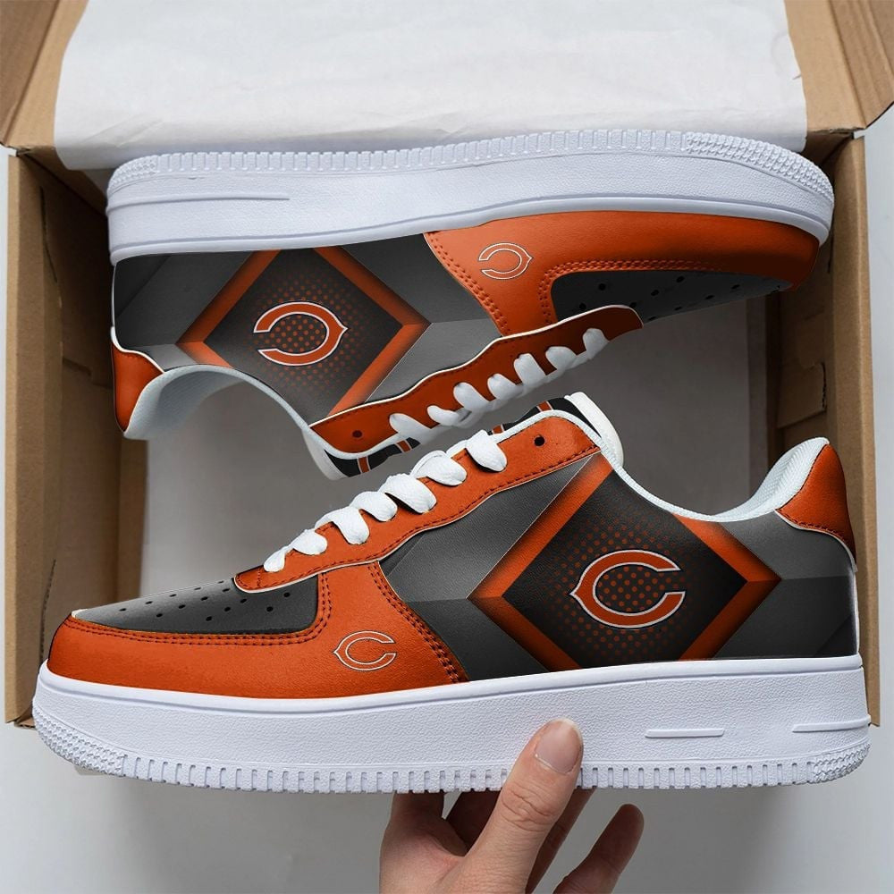 Ideafootwear Chicago Bears NFL Air Low-Top Sneakers Shoes For Men And Women