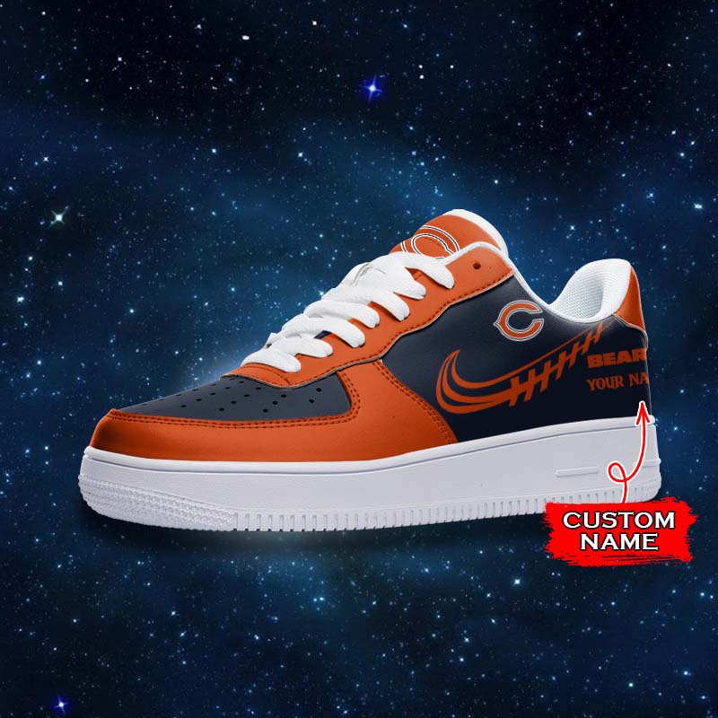 Ideafootwear Chicago Bears NFL Air Low-Top Sneakers Shoes For Men And Women