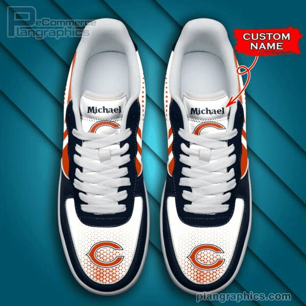 Ideafootwear Chicago Bears NFL Air Low-Top Sneakers Shoes For Men And Women