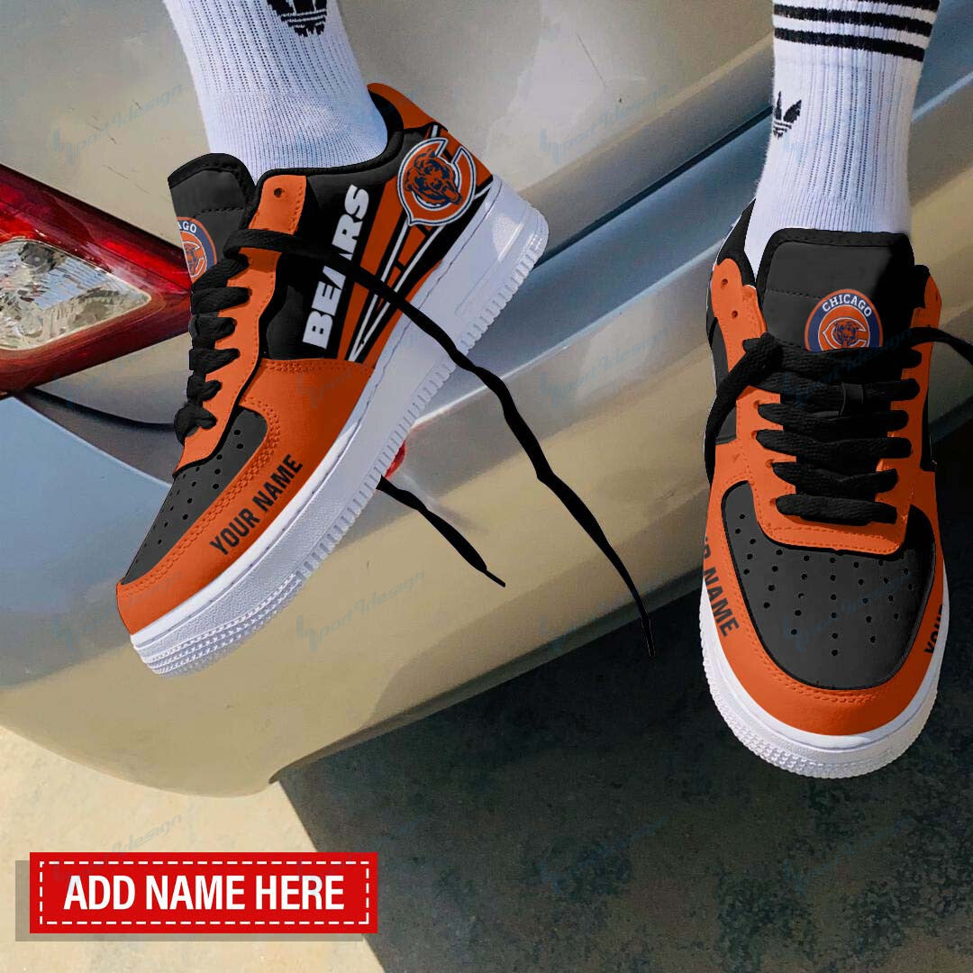 Ideafootwear Chicago Bears NFL Air Low-Top Sneakers Shoes For Men And Women
