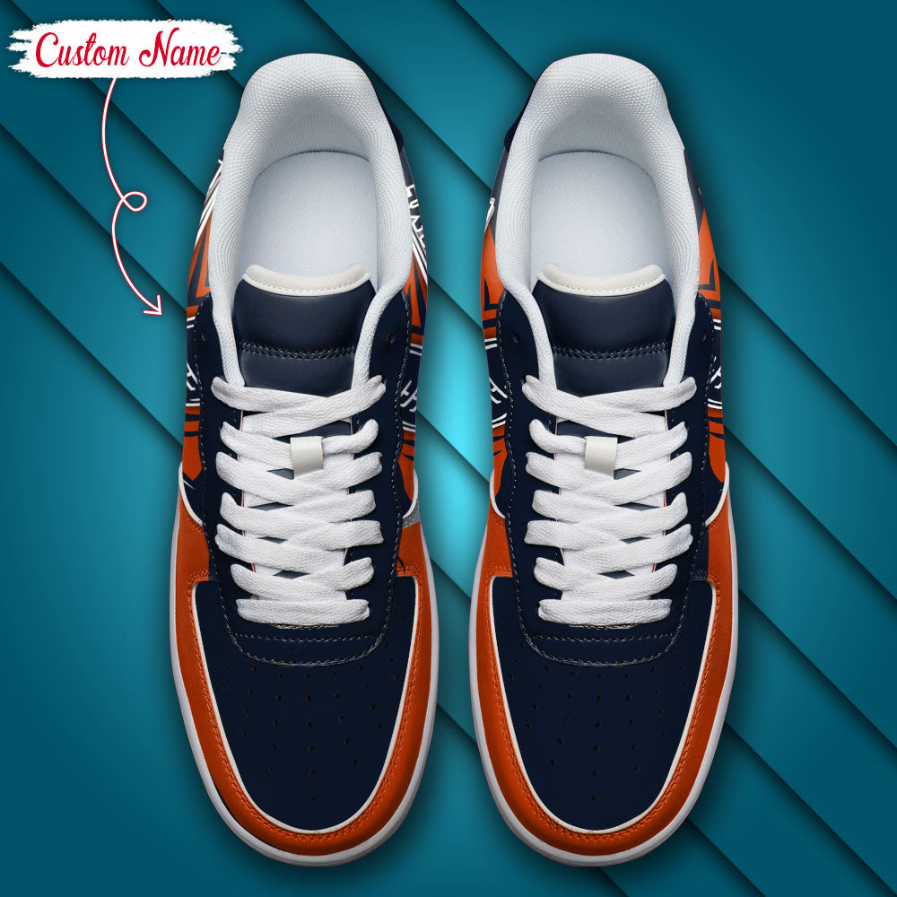 Ideafootwear Chicago Bears NFL Air Low-Top Sneakers Shoes For Men And Women