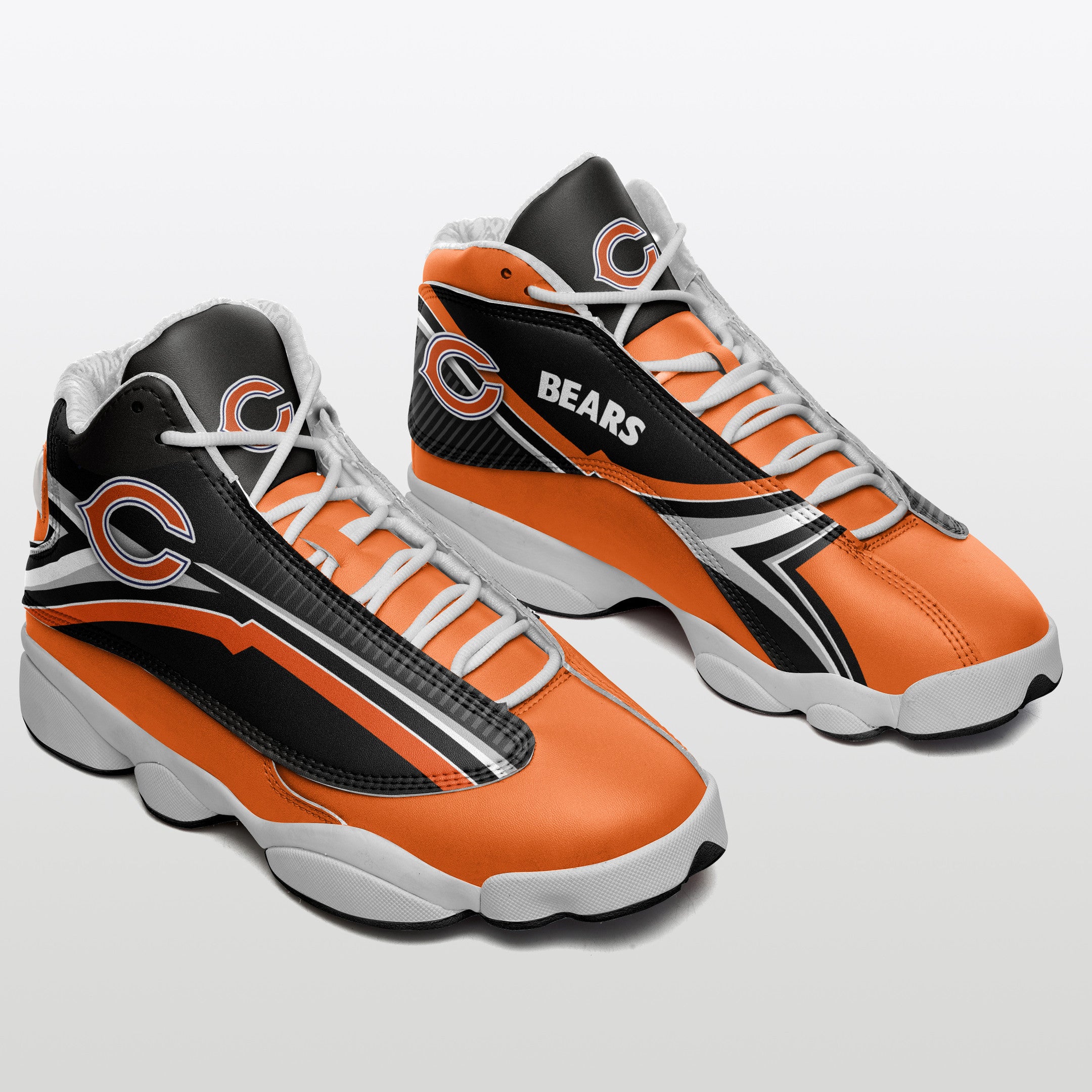 Ideafootwear Chicago Bears NFL AJ13 Sneakers Shoes For Men And Women