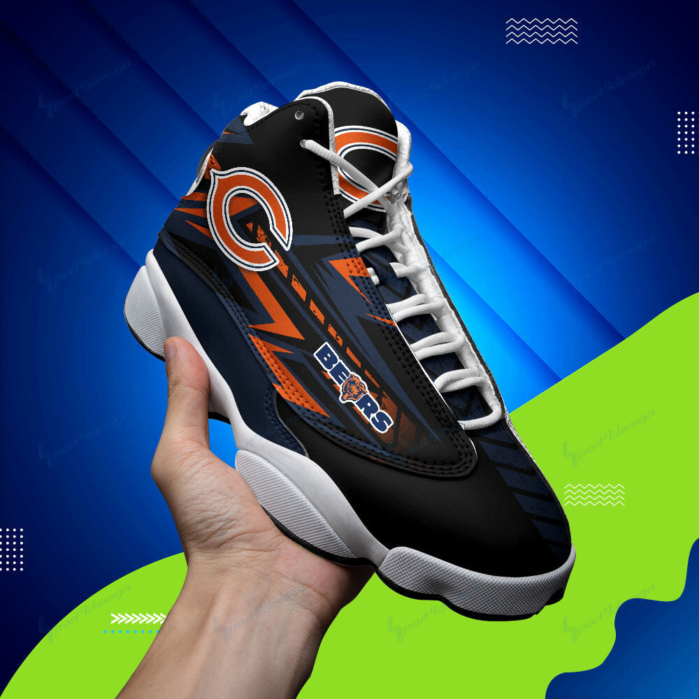 Ideafootwear Chicago Bears NFL AJ13 Sneakers Shoes For Men And Women