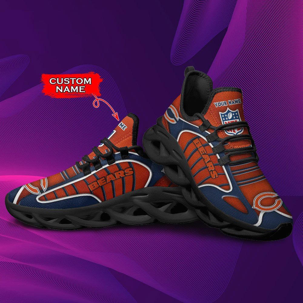 Ideafootwear Chicago Bears NFL Max Soul Shoes Sneakers For Men And Women