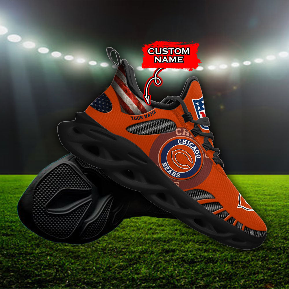 Ideafootwear Chicago Bears NFL Max Soul Shoes Sneakers For Men And Women