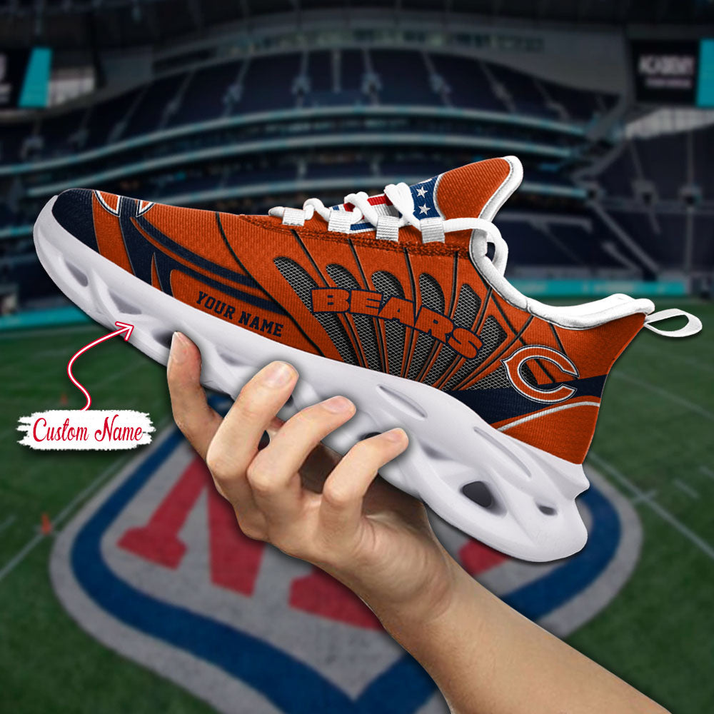 Ideafootwear Chicago Bears NFL Max Soul Shoes Sneakers For Men And Women