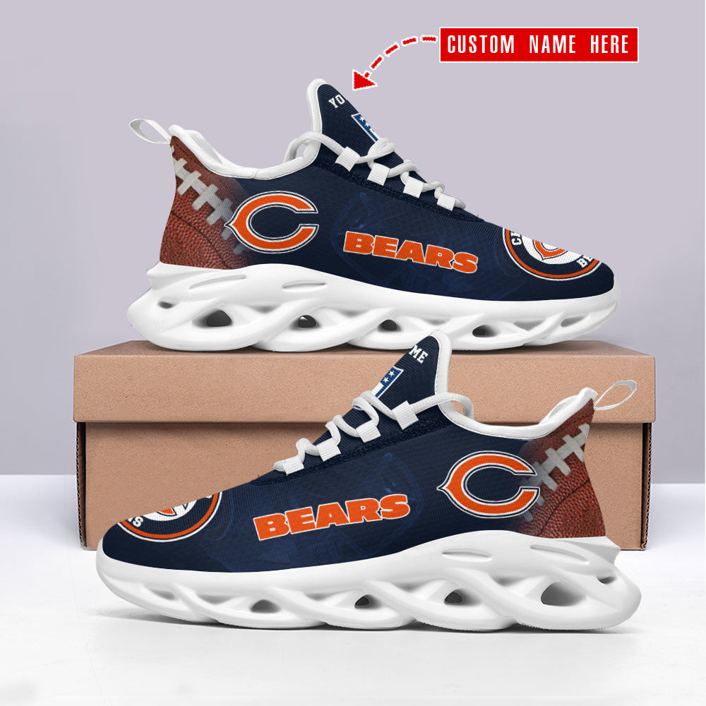 Ideafootwear Chicago Bears NFL Max Soul Shoes Sneakers For Men And Women
