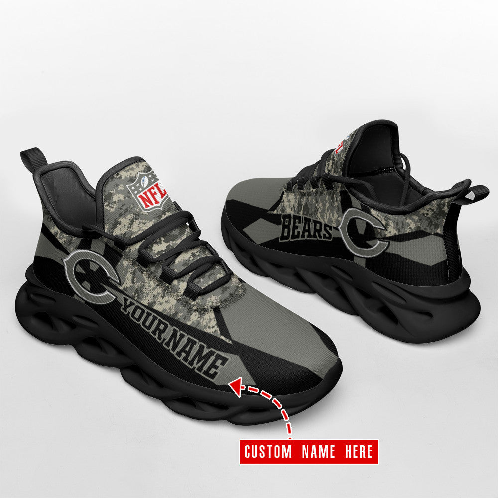 Ideafootwear Chicago Bears NFL Max Soul Shoes Sneakers For Men And Women