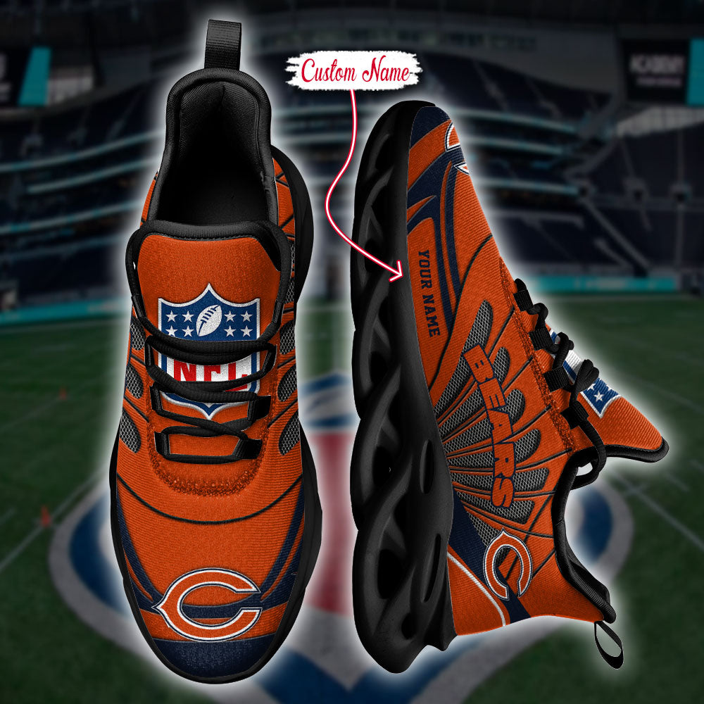 Ideafootwear Chicago Bears NFL Max Soul Shoes Sneakers For Men And Women