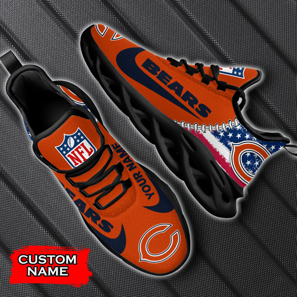 Ideafootwear Chicago Bears NFL Max Soul Shoes Sneakers For Men And Women