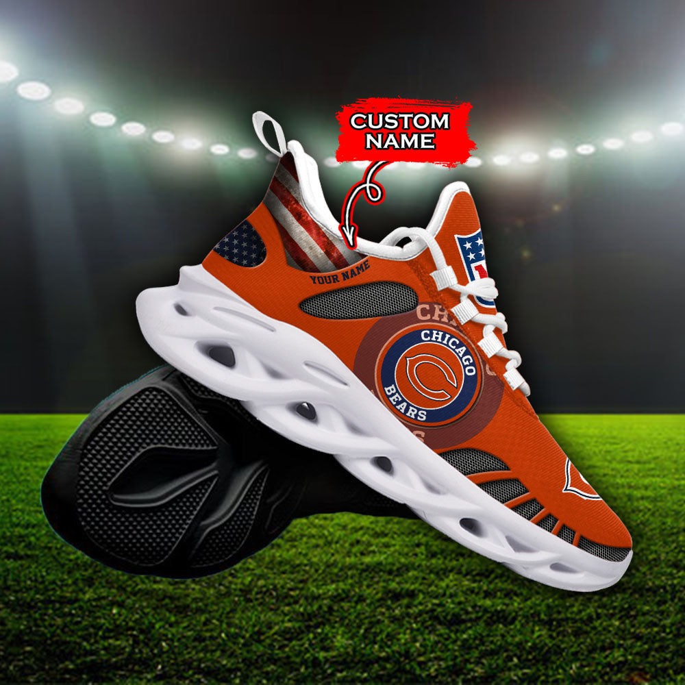 Ideafootwear Chicago Bears NFL Max Soul Shoes Sneakers For Men And Women
