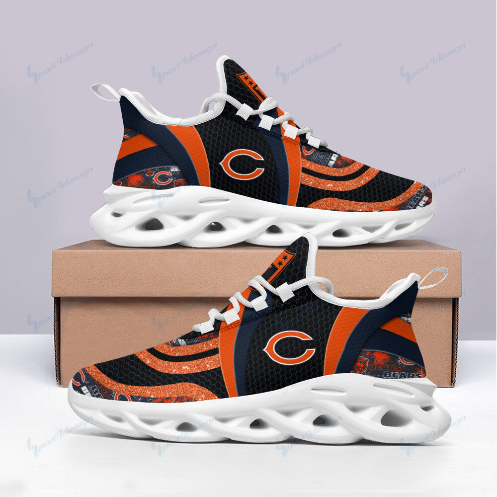 Ideafootwear Chicago Bears NFL Max Soul Shoes Sneakers For Men And Women