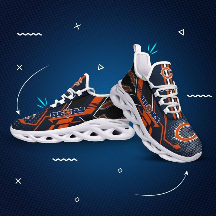 Ideafootwear Chicago Bears NFL Max Soul Shoes Sneakers For Men And Women