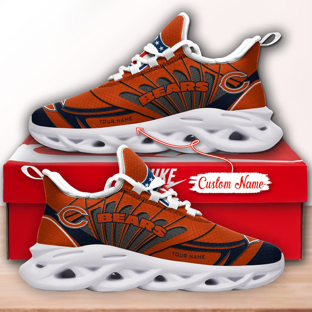 Ideafootwear Chicago Bears NFL Max Soul Shoes Sneakers For Men And Women