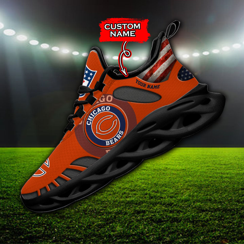 Ideafootwear Chicago Bears NFL Max Soul Shoes Sneakers For Men And Women