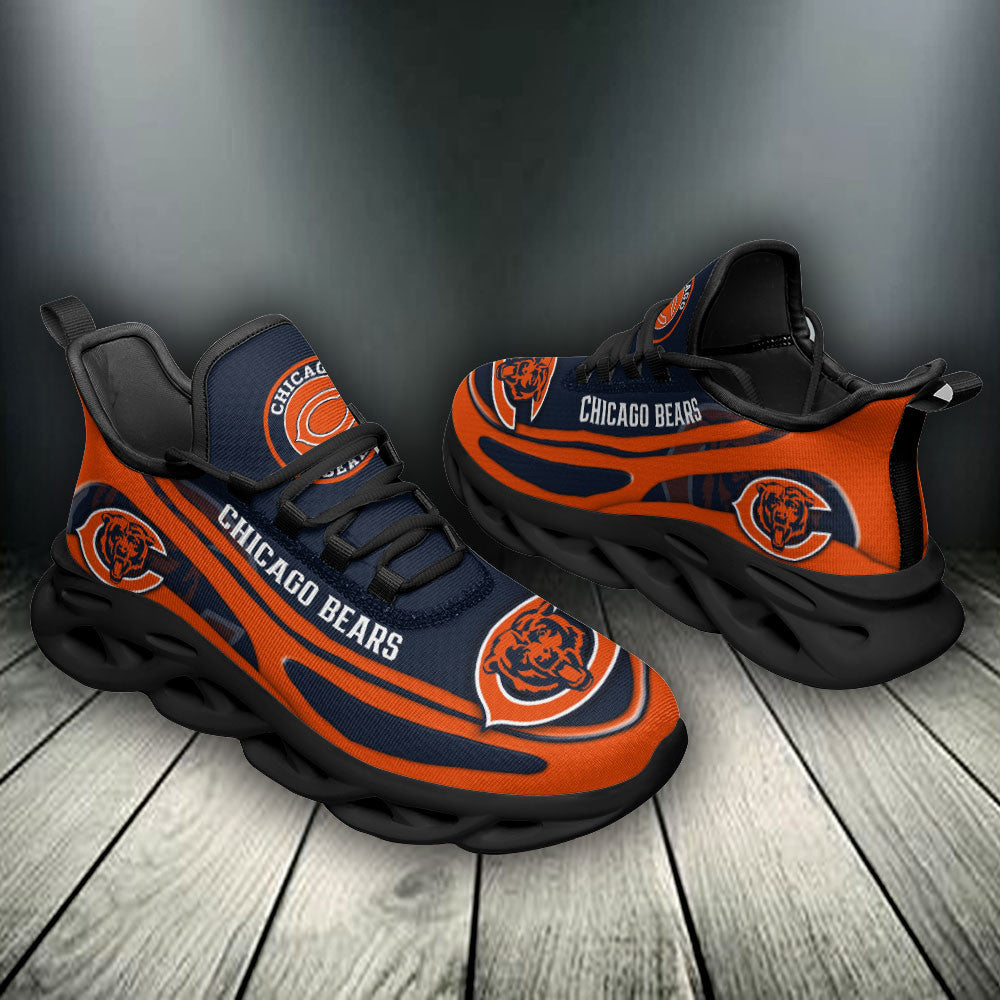 Ideafootwear Chicago Bears NFL Max Soul Shoes Sneakers For Men And Women