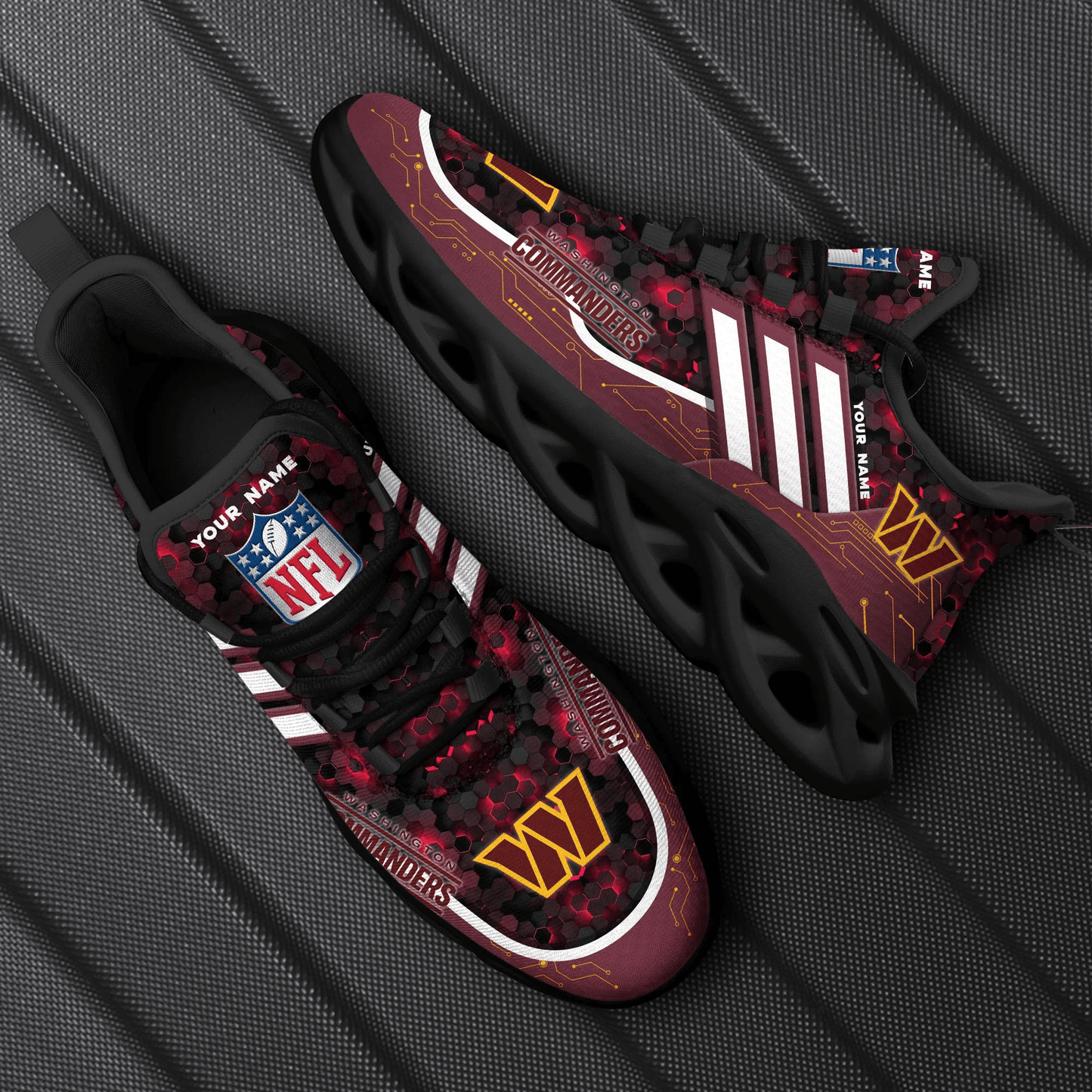 Ideafootwear Chicago Bears NFL Max Soul Shoes Sneakers For Men And Women