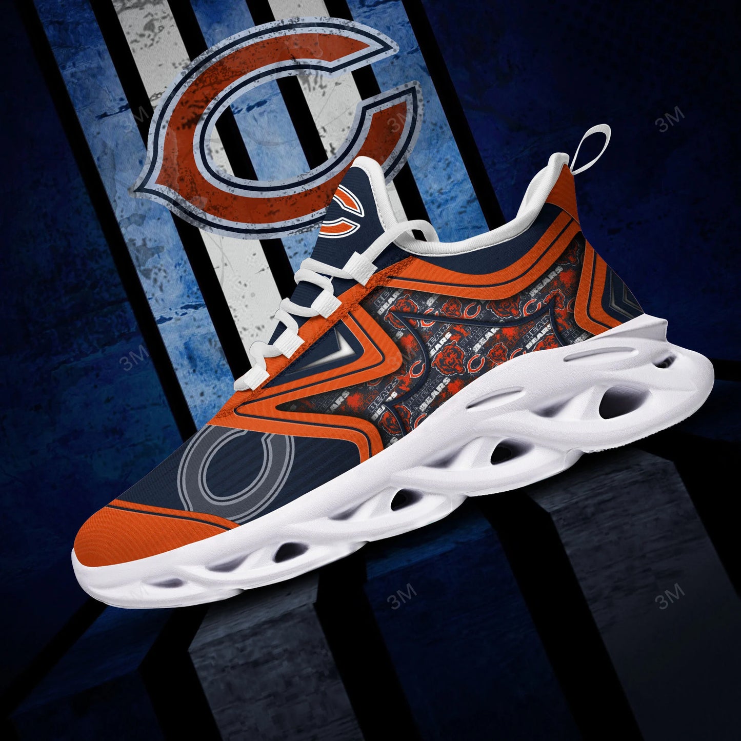 Ideafootwear Chicago Bears NFL Max Soul Shoes Sneakers For Men And Women