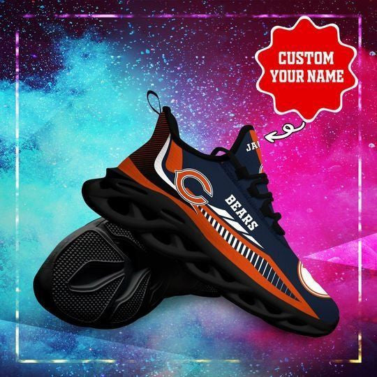 Ideafootwear Chicago Bears NFL Max Soul Shoes Sneakers For Men And Women
