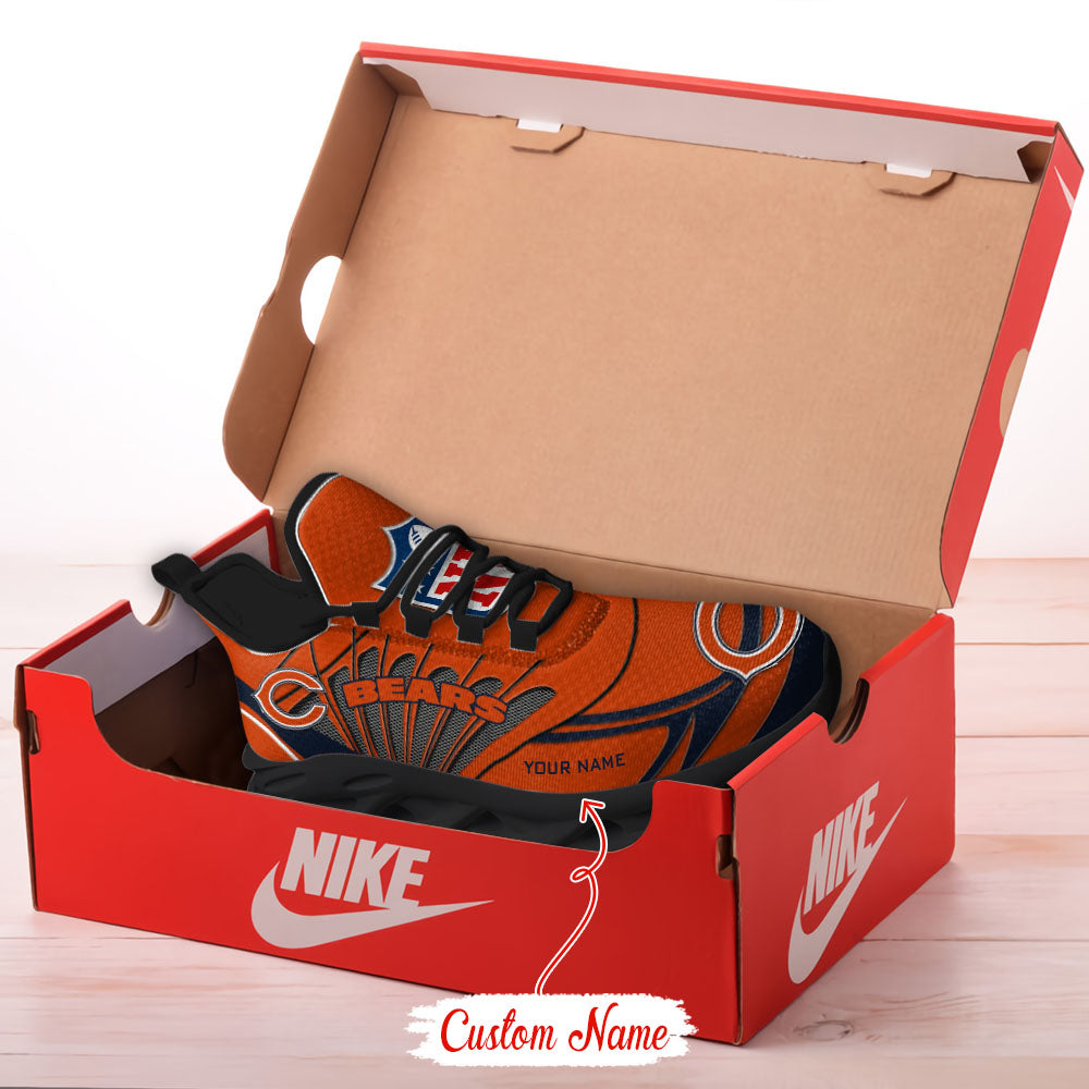 Ideafootwear Chicago Bears NFL Max Soul Shoes Sneakers For Men And Women