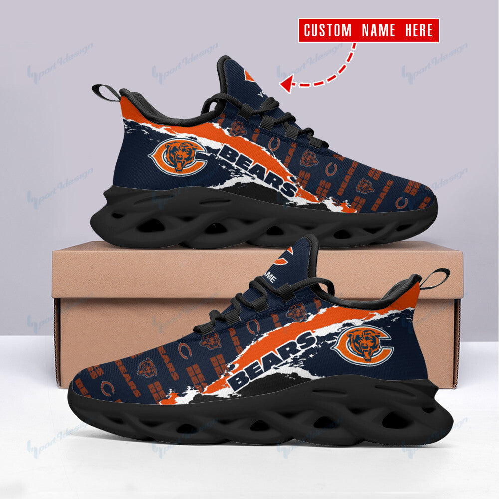 Ideafootwear Chicago Bears NFL Max Soul Shoes Sneakers For Men And Women