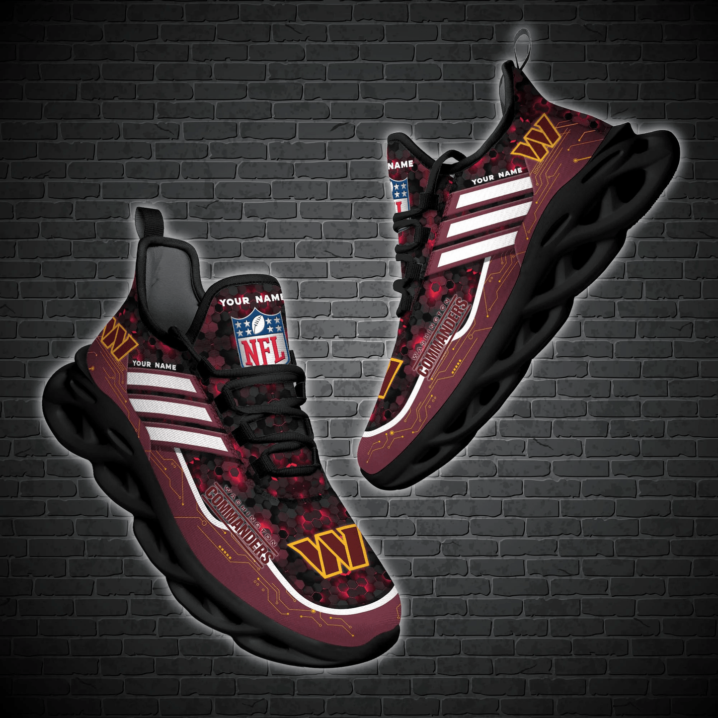 Ideafootwear Chicago Bears NFL Max Soul Shoes Sneakers For Men And Women