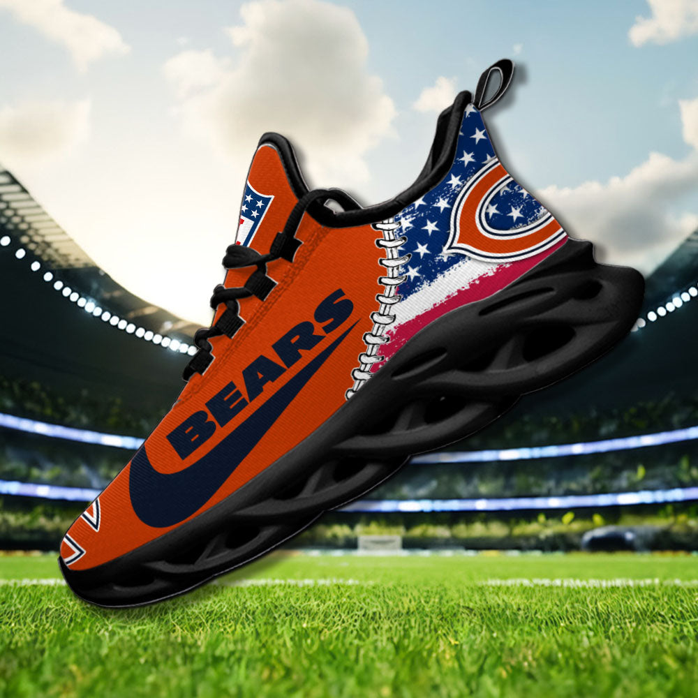 Ideafootwear Chicago Bears NFL Max Soul Shoes Sneakers For Men And Women