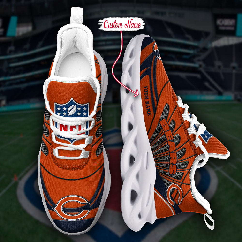 Ideafootwear Chicago Bears NFL Max Soul Shoes Sneakers For Men And Women