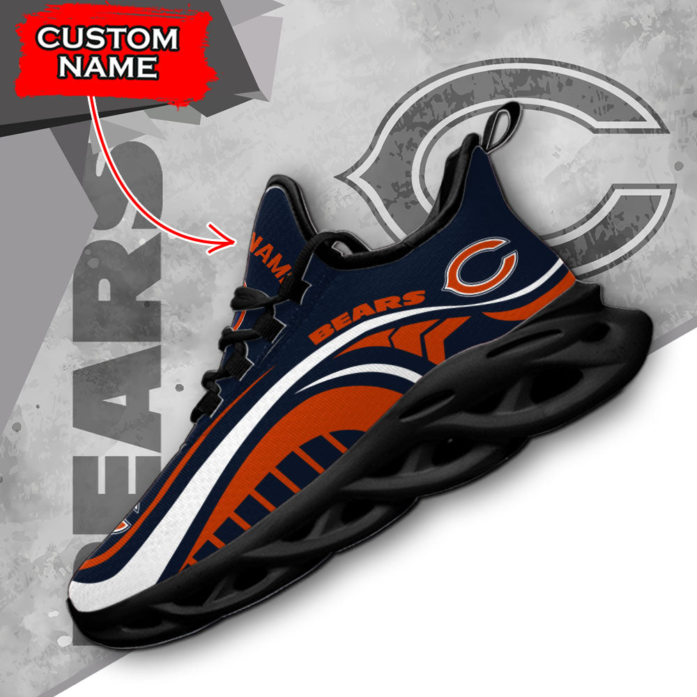 Ideafootwear Chicago Bears NFL Max Soul Shoes Sneakers For Men And Women
