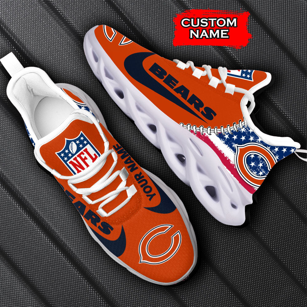 Ideafootwear Chicago Bears NFL Max Soul Shoes Sneakers For Men And Women
