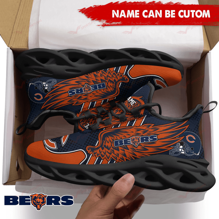 Ideafootwear Chicago Bears NFL Max Soul Shoes Sneakers For Men And Women